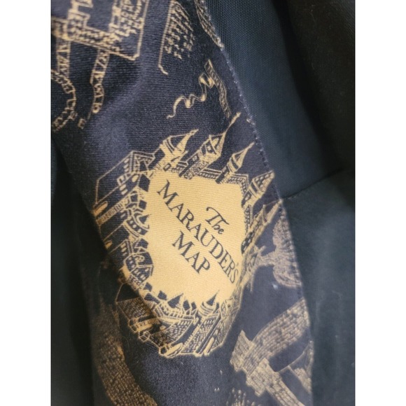 HARRY POTTER WOMENS HOODED JACKET ZIP UP MISCHIEF MANAGED Size Med - Picture 8 of 9